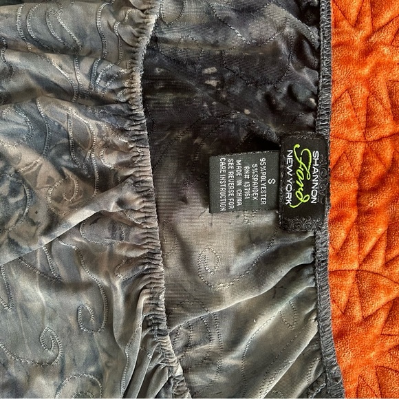 Shannon Ford New York Y2K  Vintage Black and Gray Fitted Pleated Blouse - Picture 3 of 6